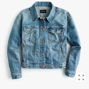 NWT JCrew Denim Jacket. Retro style. Runs large